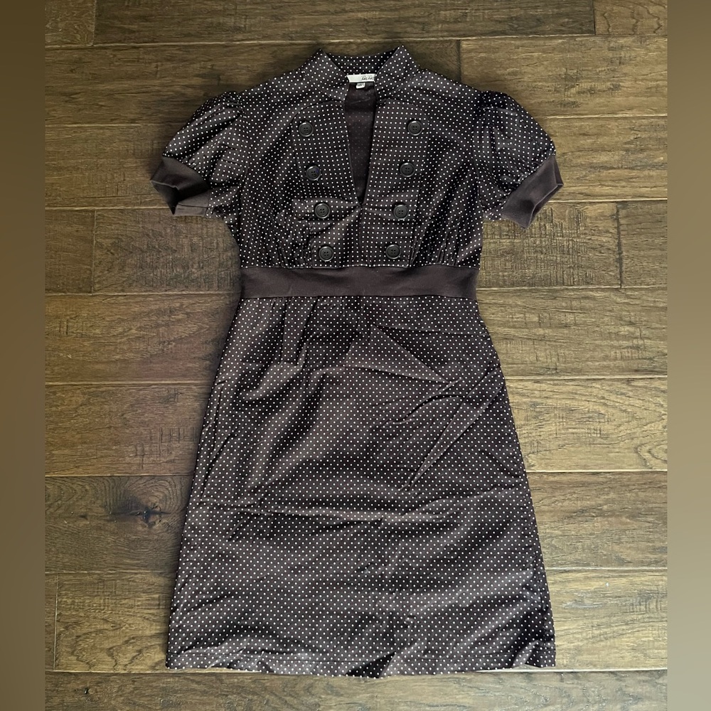 Brown Polka Dot Dress (S)